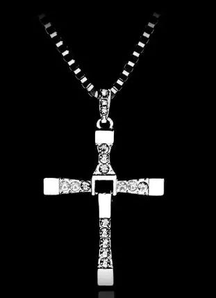 Fast And The Furious Themed Cross Necklace