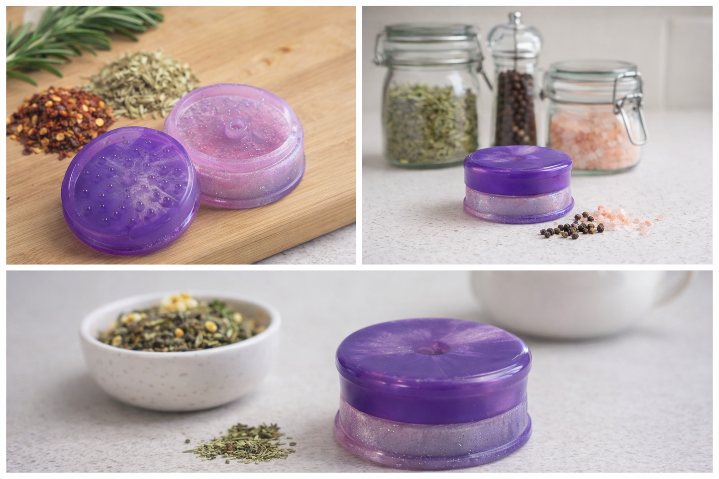 Handcrafted Epoxy Herb & Spice Grinder